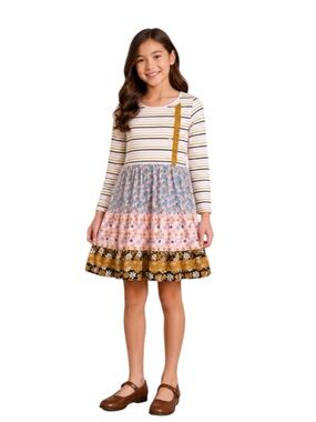 Matilda Jane Whimsy Woods Ruffle Dress Girls Size 16Y